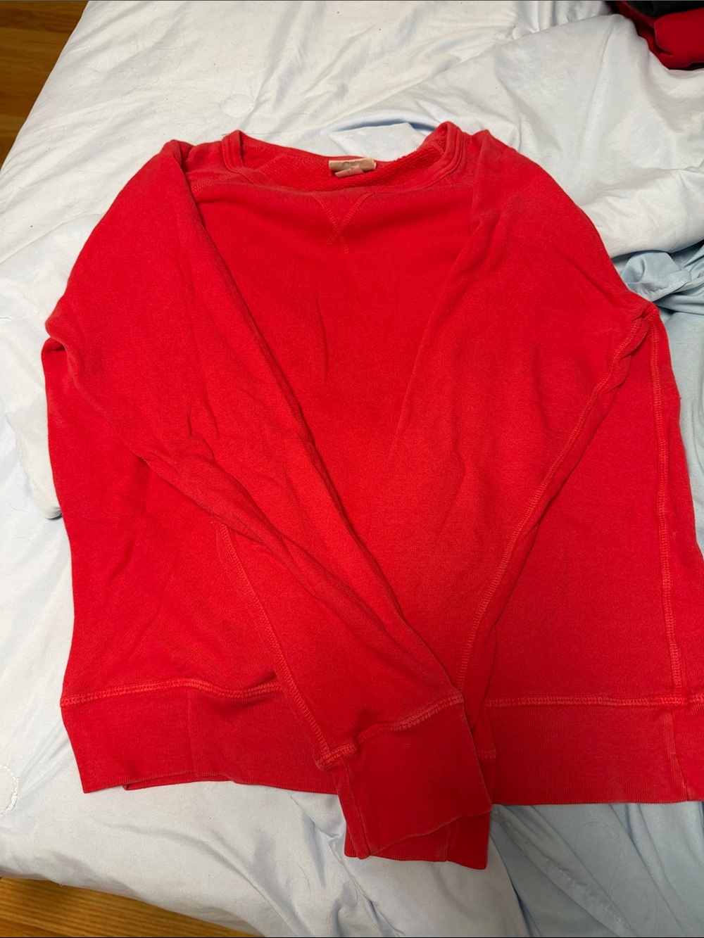 Junk Food Clothing Bright Red Crewneck Sweatshirt